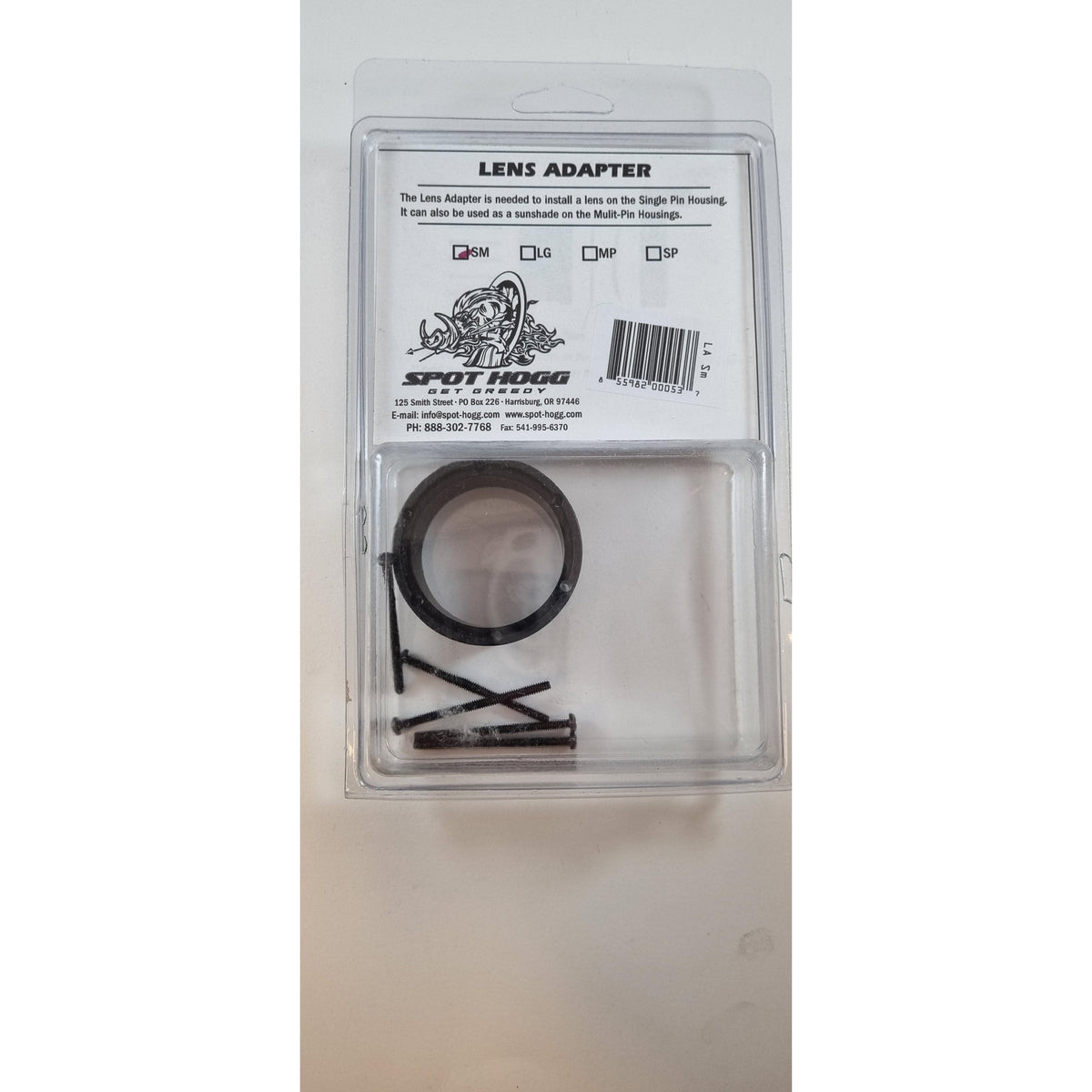 Spott Hogg linssiadapteri (old single pin)