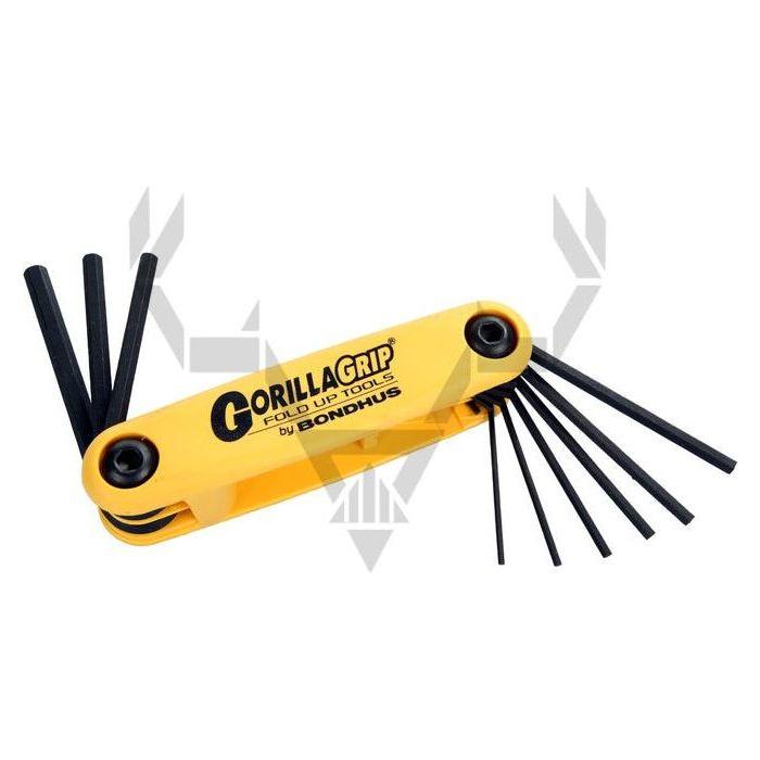 Bondhus Gorilla Grip kuusiokoloavain pienet tuumakoot