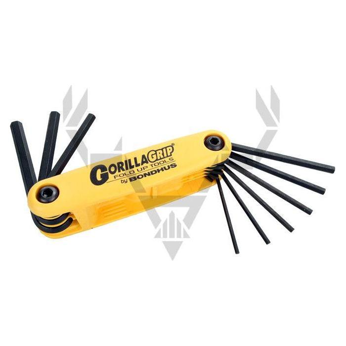 Bondhus Gorilla Grip kuusiokoloavain, suuret tuumakoot